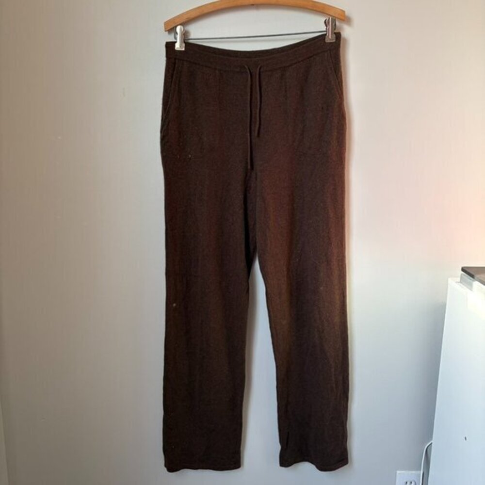 Neiman Marcus Brown Cashmere Pants Women's Medium